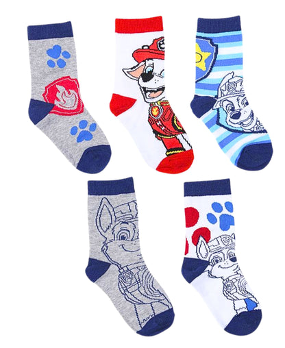Paw Patrol 5er - Pack Socken im Kulturbeutel Gr. 19-30