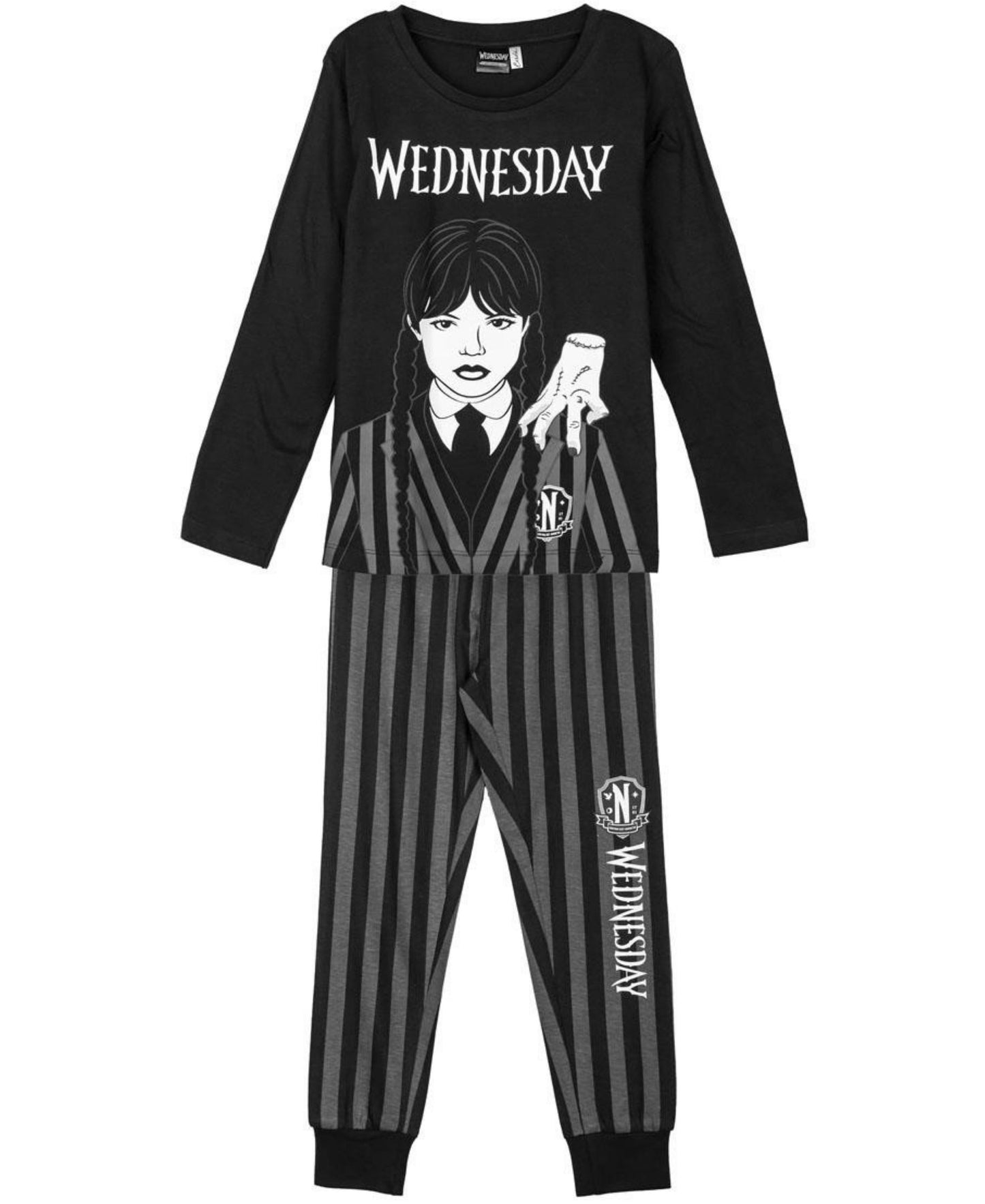 Schlafanzug Wednesday für Mädchen Gr. 128 - 158 cm