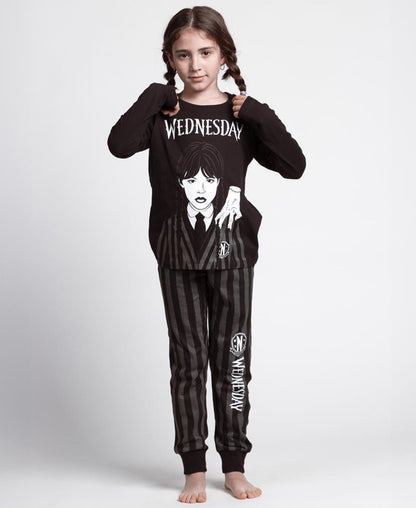 Schlafanzug Wednesday für Mädchen Gr. 128 - 158 cm