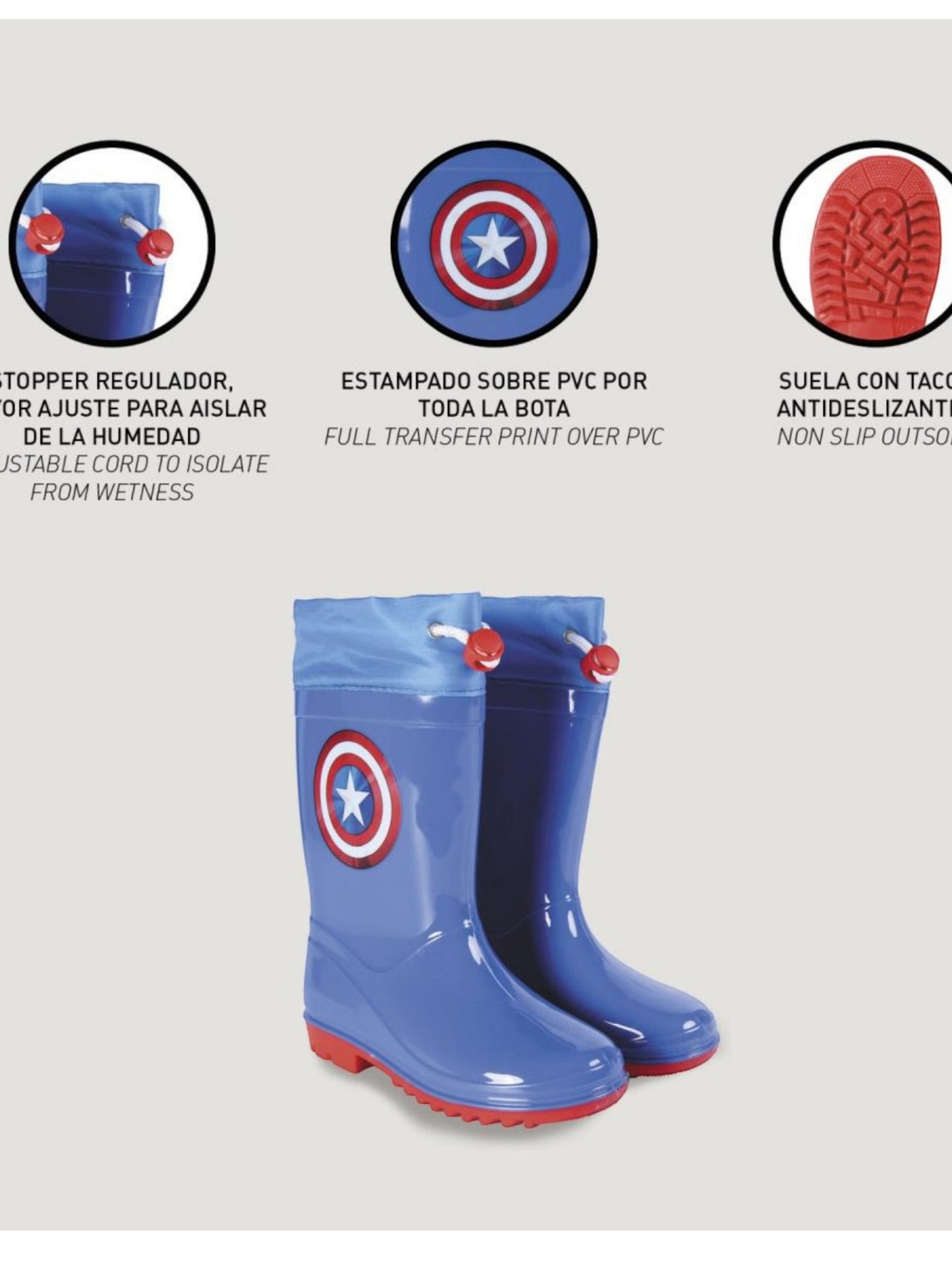 Captain America Gummistiefel