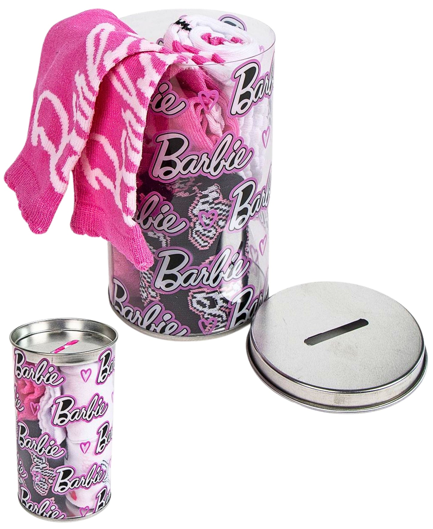 Barbie 4er - Pack Socken in Spardose Gr. 27-38