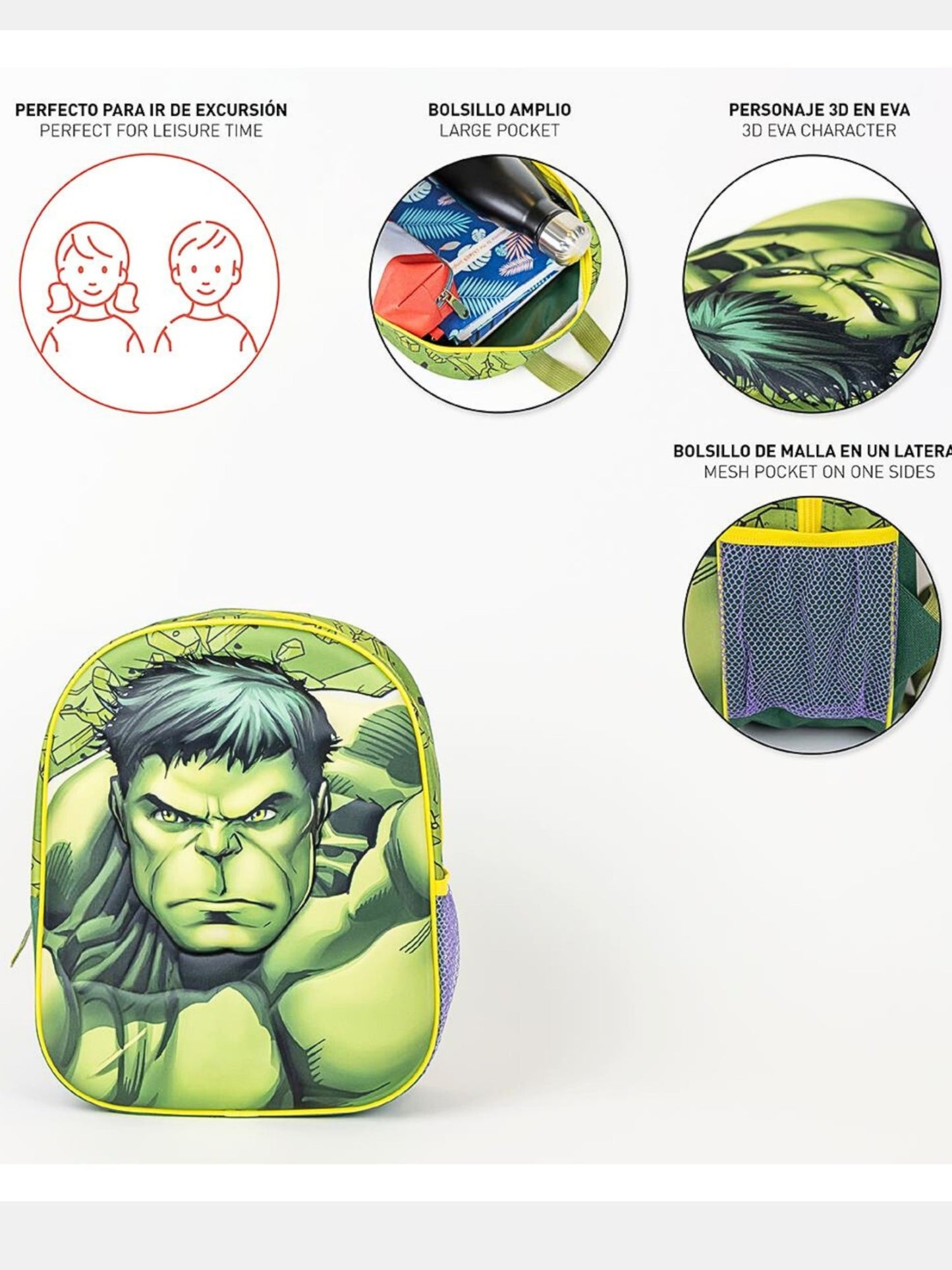 Marvel Hulk 3D Kinderrucksack