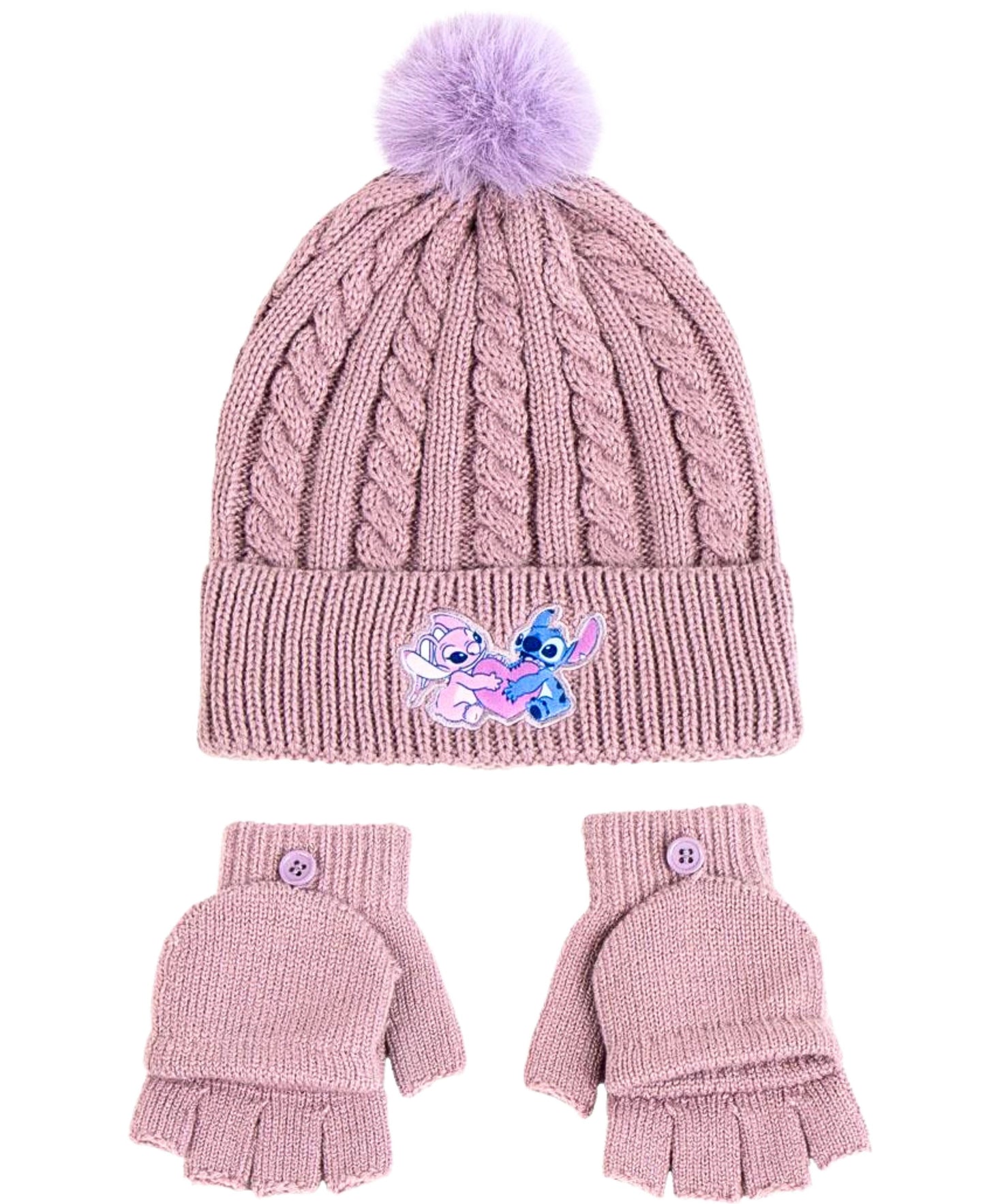 Stitch Winter Mütze Set 2-teilig  für Mädchen