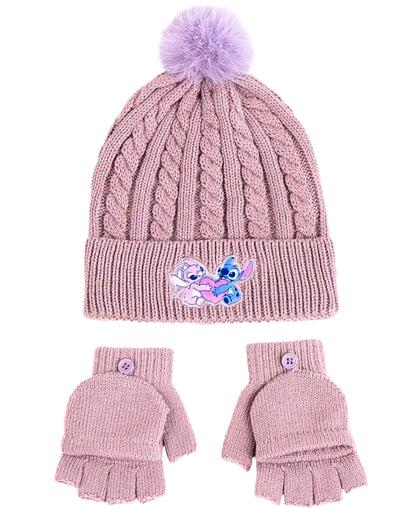 Stitch Winter Mütze Set 2-teilig  für Mädchen