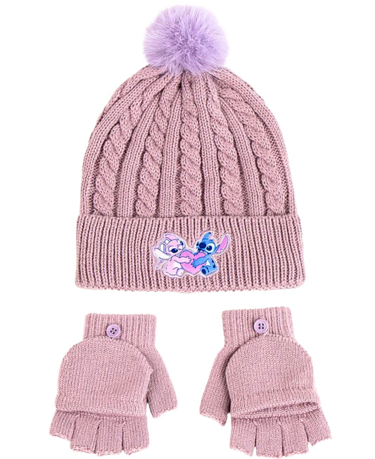 Stitch Winter Mütze Set 2-teilig  für Mädchen