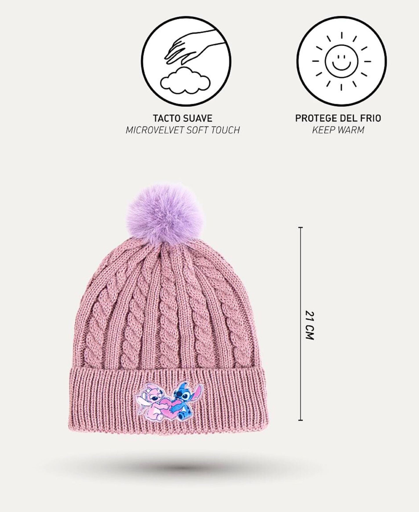 Stitch Winter Mütze Set 2-teilig  für Mädchen