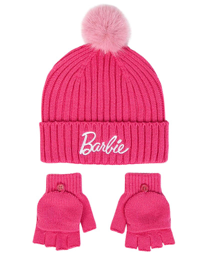 Barbie Winter Mütze Set 2-teilig  für Mädchen