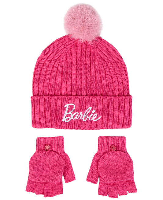 Barbie Winter Mütze Set 2-teilig  für Mädchen
