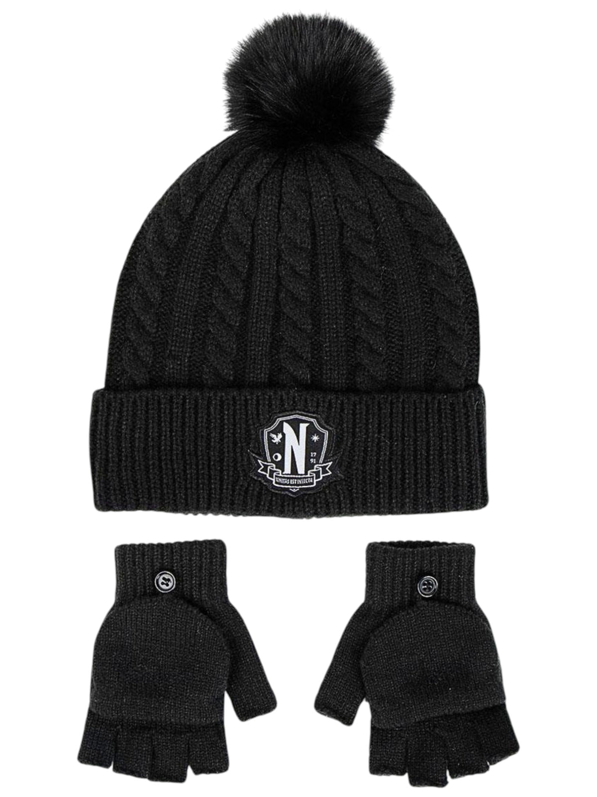Wednesday Winter Mütze Set