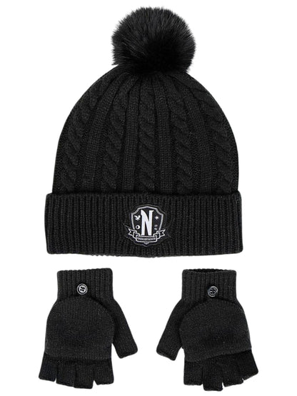 Wednesday Winter Mütze Set