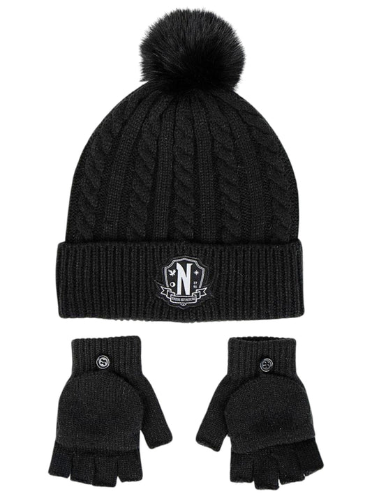 Wednesday Winter Mütze Set