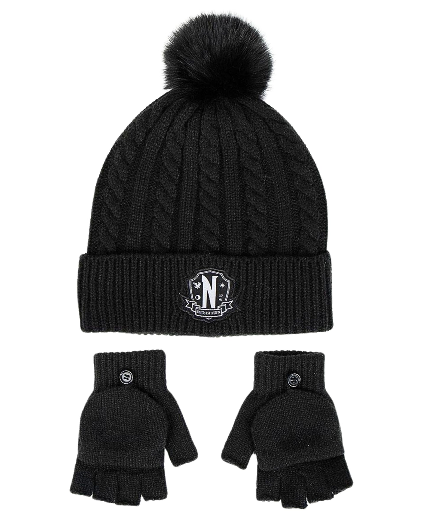 Wednesday Winter Mütze Set 2-teilig  für Mädchen