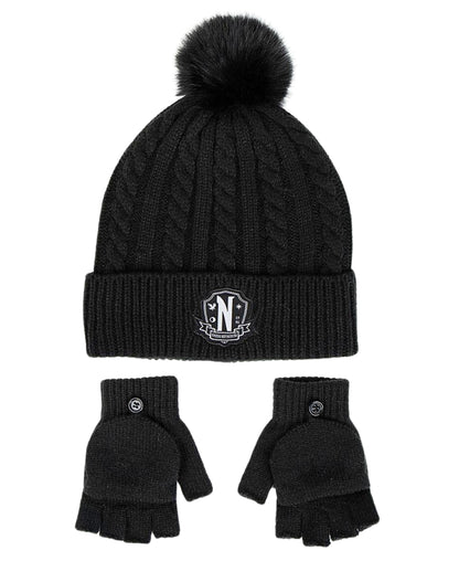 Wednesday Winter Mütze Set 2-teilig  für Mädchen