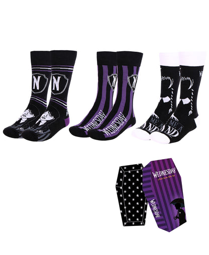 Wednesday 3er - Pack Socken in Geschenkbox Gr. 36-43