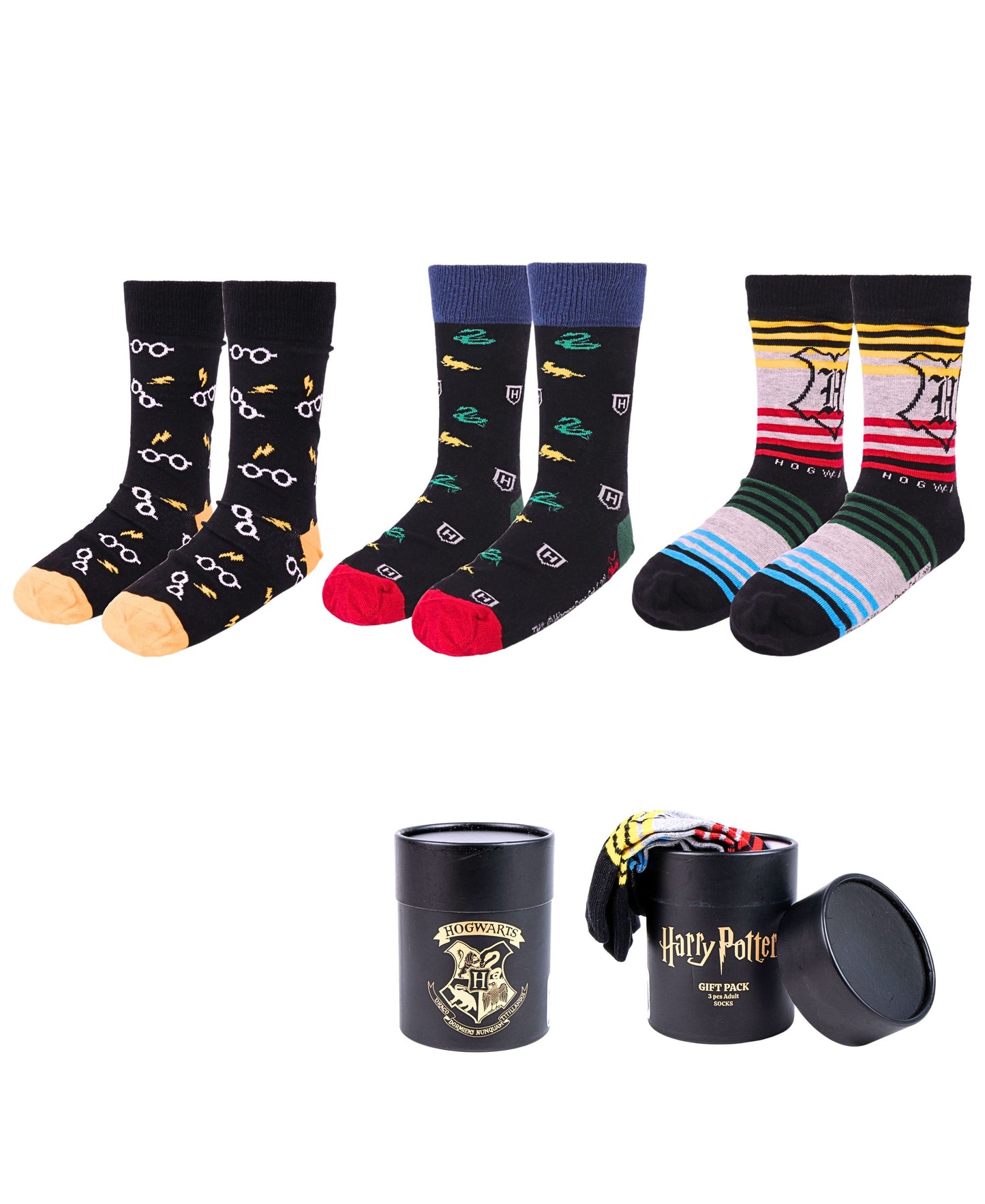 Harry Potter 3er - Pack Socken in Geschenkkarton Gr. 38-45