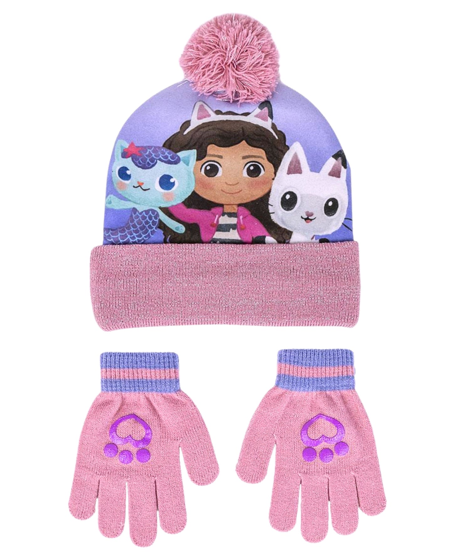 Gabby´s Dollhouse Winter Mütze Set 2-teilig 53 cm