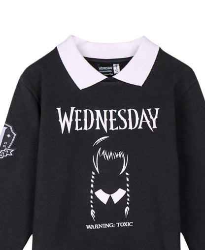 Sweatshirt Wednesday mit Kragen