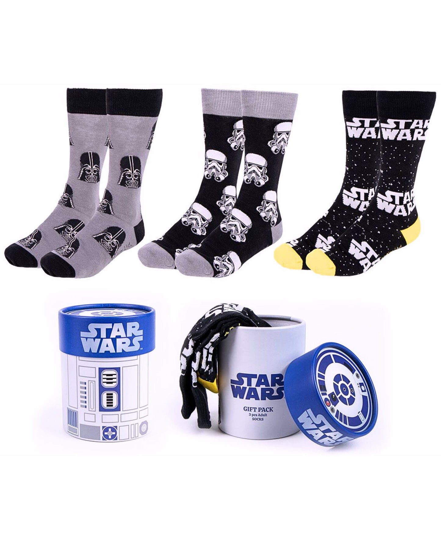 Star Wars 3er - Pack Socken in Geschenkkarton Gr. 38-45
