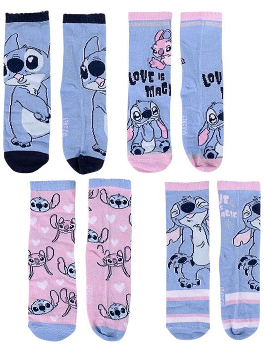 Stitch & Angel 4er - Pack Socken