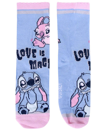 Stitch & Angel 4er - Pack Socken in Spardose Gr. 27-38