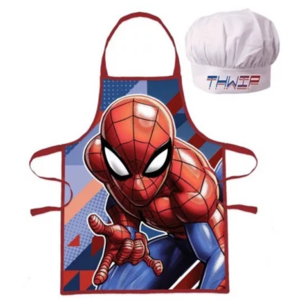 Spider-Man Kochschürze Set mit Kochmütze