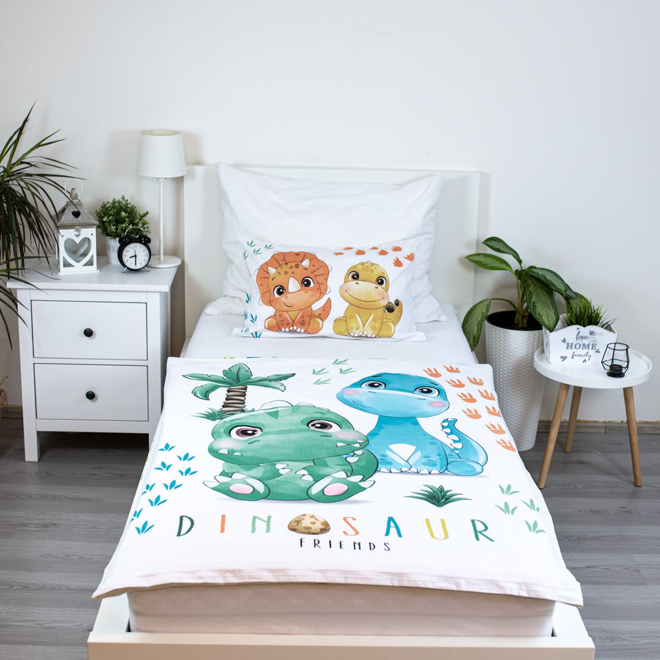 Babybettwäsche Dinosaurier Freunde Set 2-tlg. 100 x 135 cm