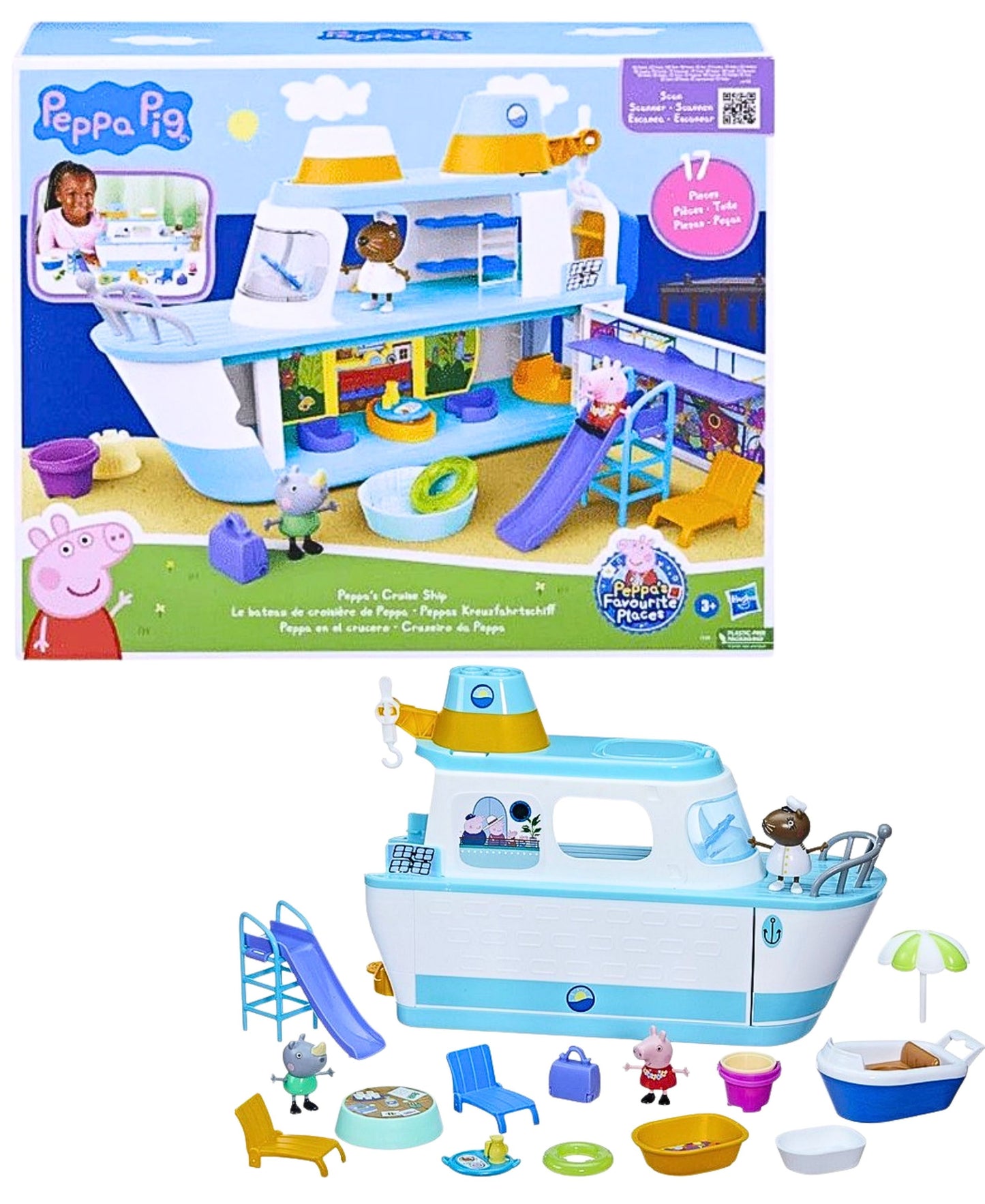 Peppa Pig Kreuzfahrtschiff 17 Teile