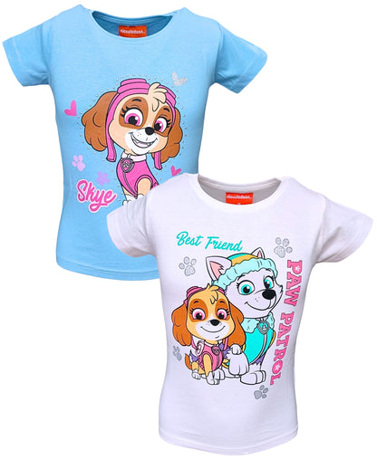 Paw Patrol 2er Pack T-Shirt für Mädchen