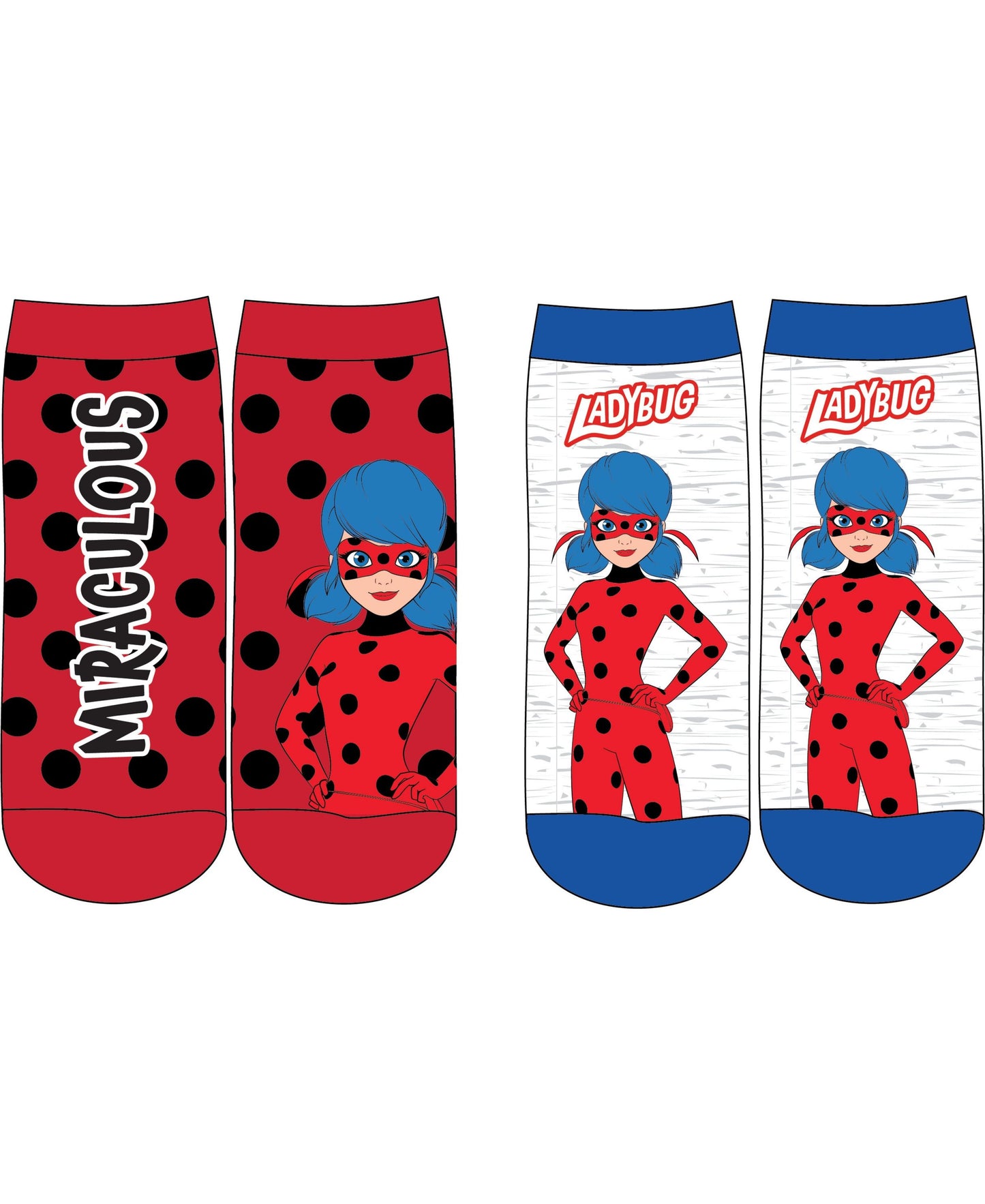 Miraculous Kindersocken 2er - Pack Gr. 23-34