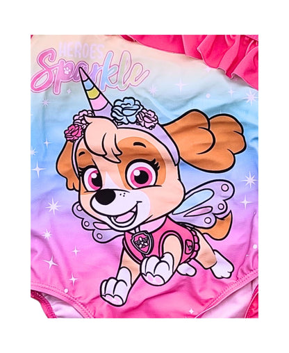 Paw Patrol Skye Badeanzug mit Rüschendetails