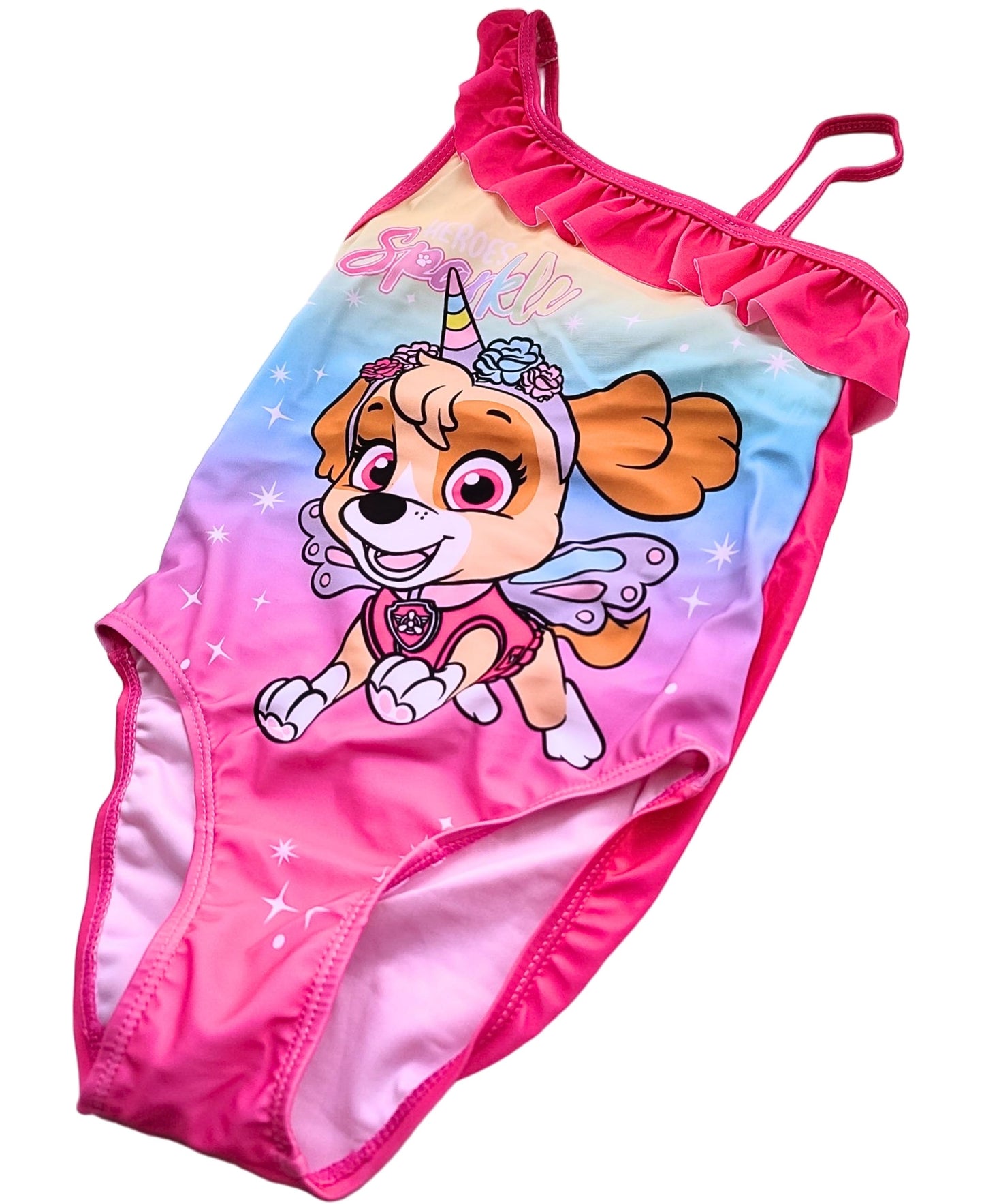 Paw Patrol Skye Badeanzug mit Rüschendetails