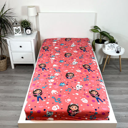 Gabby´s Dollhouse Spannbettlaken 90 x 200 cm