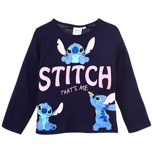 Disney Stitch Langarmshirt für Mädchen Gr.98 - 128 cm