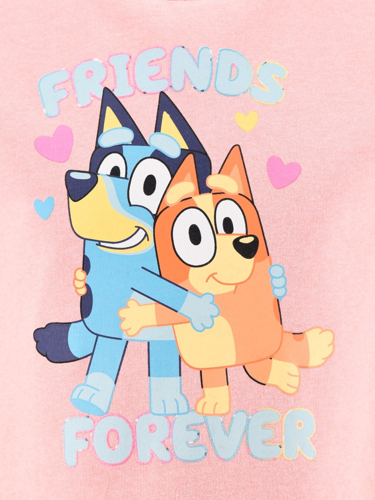 Bluey Mädchen Sweatkleid mit Friends-Print und Tasche