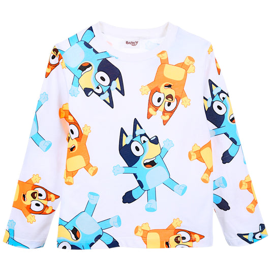 Bluey & Bingo Langarmshirt für Jungen Gr. 98 - 116 cm