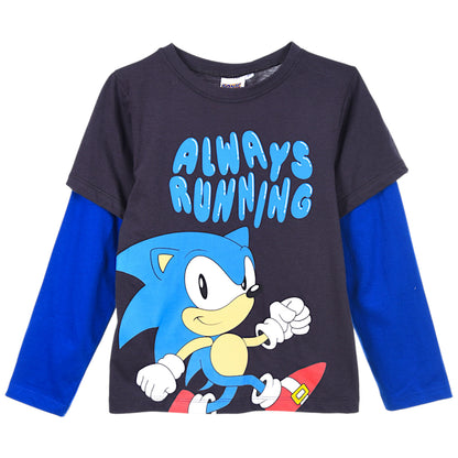 Sonic The Hedgehog Langarmshirt für Jungen Gr. 104 - 152 cm