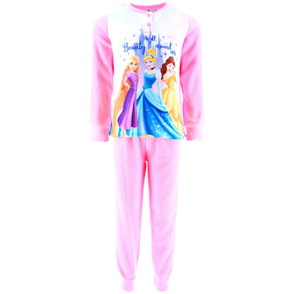 Disney Princess Fleece Schlafanzug für Mädchen Gr. 98 - 128 cm