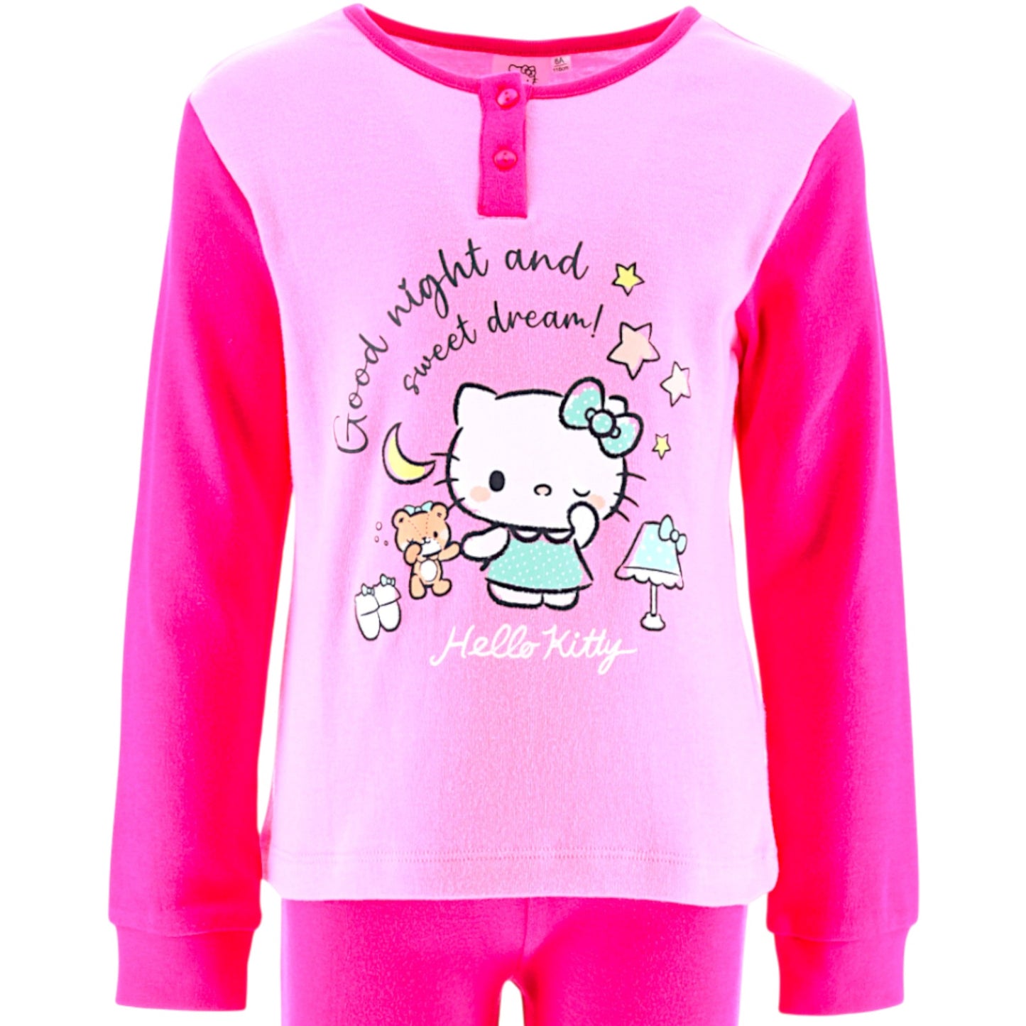 Hello Kitty Schlafanzug für Mädchen Gr. 98 - 128 cm
