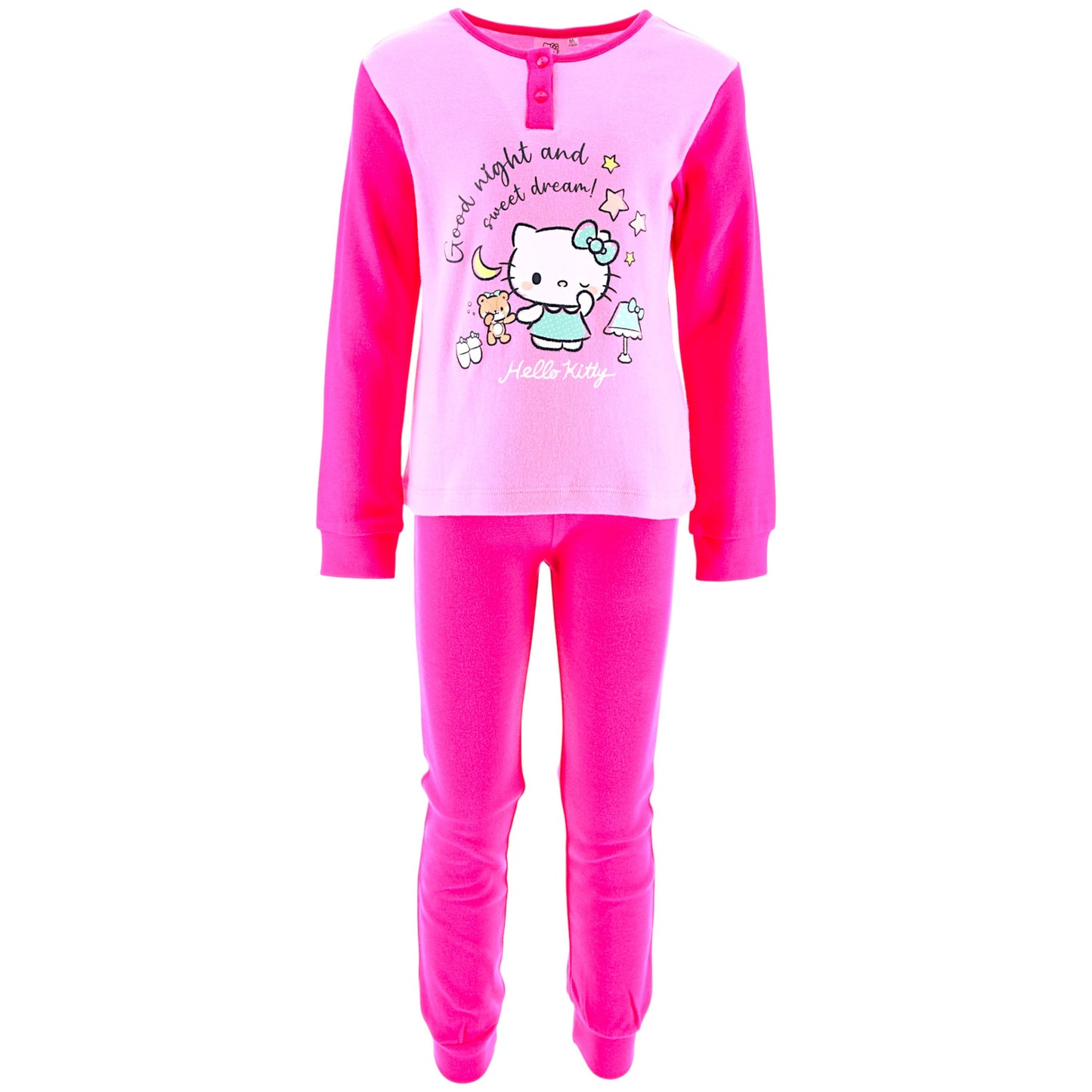 Hello Kitty Schlafanzug für Mädchen Gr. 98 - 128 cm