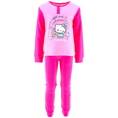 Hello Kitty Schlafanzug für Mädchen Gr. 98 - 128 cm