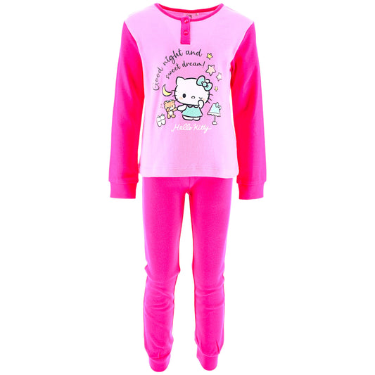 Hello Kitty Schlafanzug für Mädchen Gr. 98 - 128 cm
