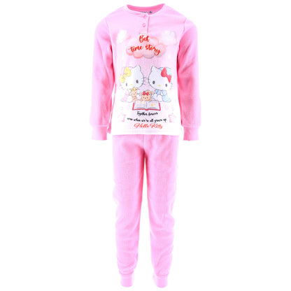 Hello Kitty Fleece Schlafanzug für Mädchen Gr. 98 - 128 cm