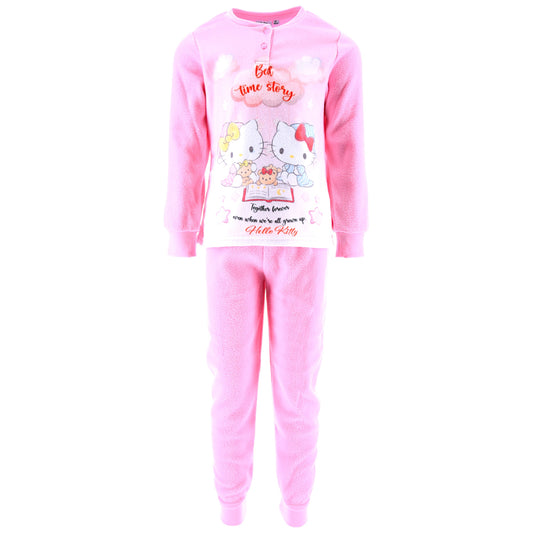 Hello Kitty Fleece Schlafanzug für Mädchen Gr. 98 - 128 cm