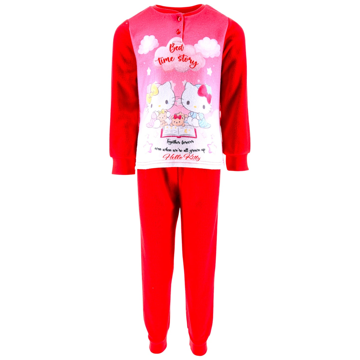 Hello Kitty Fleece Schlafanzug für Mädchen Gr. 98 - 128 cm