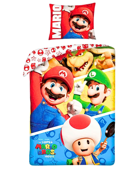 Super Mario Bettwäsche Set 2-tlg. 135-140 x 200 cm