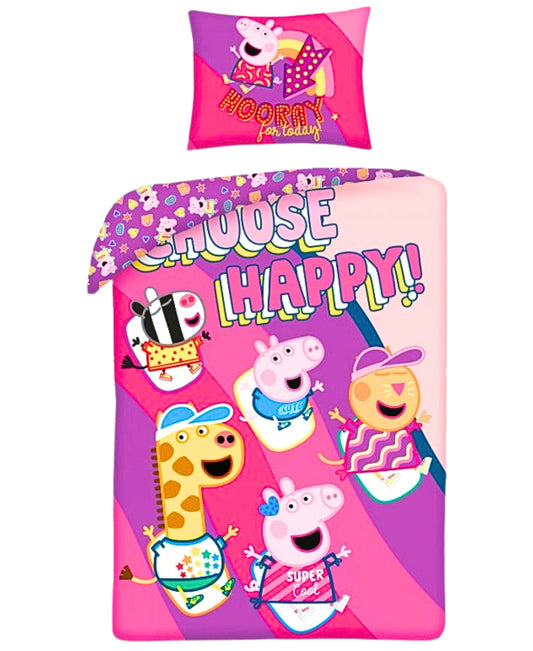 Peppa Pig Wende-Bettwäsche Set 2-tlg. 135-140 x 200 cm