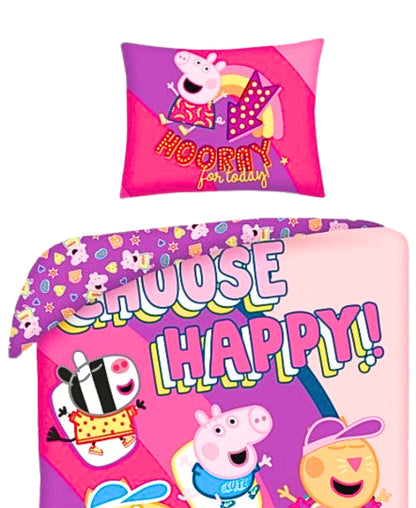 Peppa Pig Wende-Bettwäsche Set 2-tlg. 135-140 x 200 cm