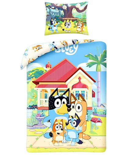 Bluey Wende-Kinderbettwäsche Set 2-tlg. 135-140 x 200 cm