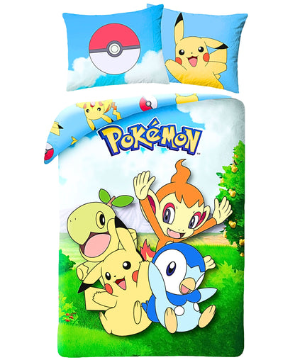 Pokémon Wende-Kinderbettwäsche Set 2-tlg. 135-140 x 200 cm