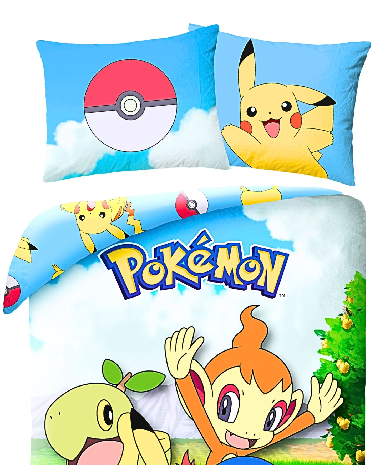 Pokémon Wende-Kinderbettwäsche Set 2-tlg. 135-140 x 200 cm